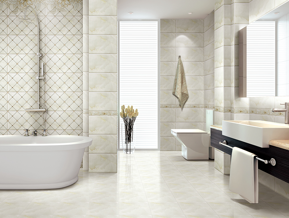 1xBET瓷砖KPM36009铺贴应用效果