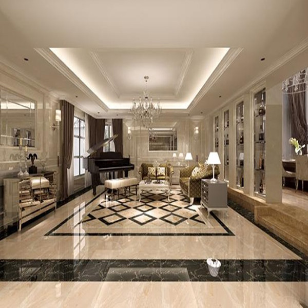 031xBET大理石瓷砖：黑金花KYB8017空间铺贴效果图