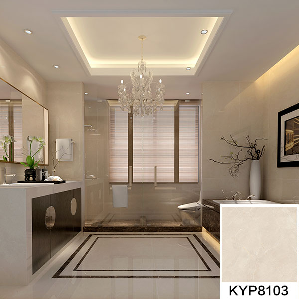 031xBET欧瑞诺系列新世纪米黄KYP8103瓷砖地面铺贴效果图