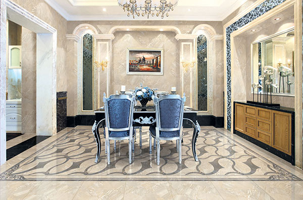 1xBET全抛釉瓷砖：：：格兰石KYP8067餐厅效果图