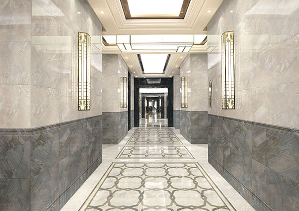 1xBET全抛釉瓷砖：：：格兰石KYP8067过道效果图