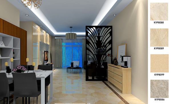 1xBET瓷砖应用效果：：：佛山季园和府115方现代气概户型装修效果鉴赏