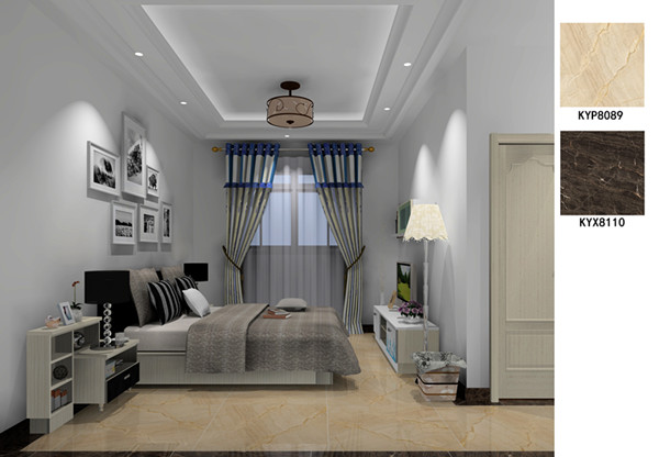 1xBET瓷砖应用效果：：：佛山季园和府115方现代气概户型装修效果鉴赏