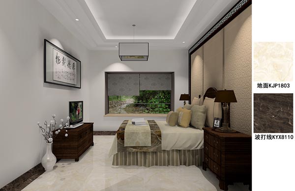 1xBET瓷砖应用效果：：徐州开元翡翠湾G户型装修效果鉴赏