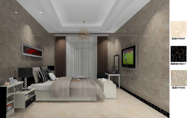 1xBET瓷砖应用效果：徐州开元翡翠湾F户型装修效果鉴赏