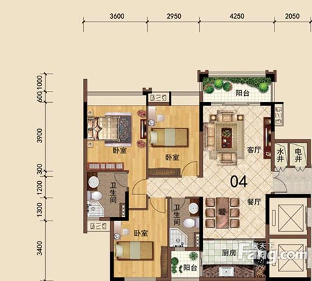 1xBET家装：：佛山大沥碧桂园华府115㎡美式装修效果鉴赏