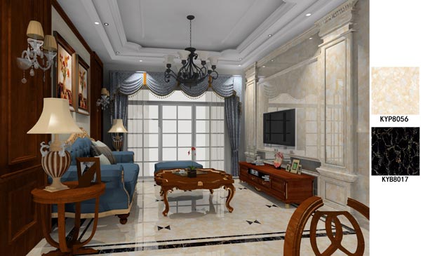 1xBET家装：：佛山大沥碧桂园华府115㎡美式装修效果鉴赏