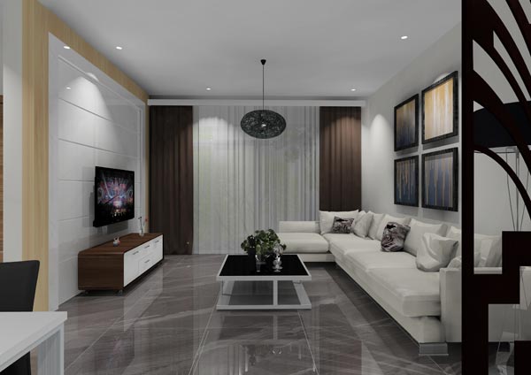 1xBET家装：：佛山灯湖华府90㎡现代简约装修效果鉴赏