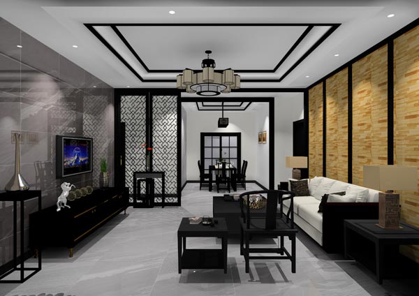 1xBET家装：佛山灯湖华府173㎡新中式装修效果鉴赏