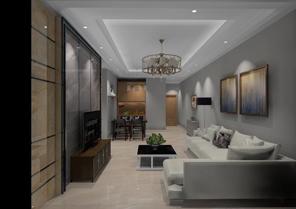 1xBET家装：佛山灯湖华府90㎡现代简约装修效果鉴赏