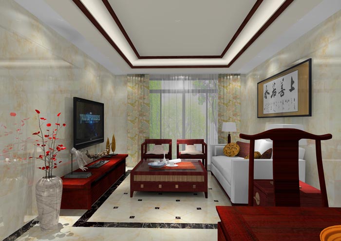 1xBET家装：佛山合景新鸿基·泷景100㎡新中式装修效果鉴赏