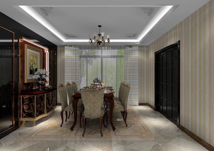 1xBET家装：：佛山水悦龙湾141㎡简欧装修效果鉴赏