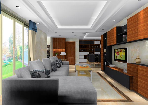 1xBET家装：：：井冈山协调家园安顿小区130㎡简约气概装修鉴赏