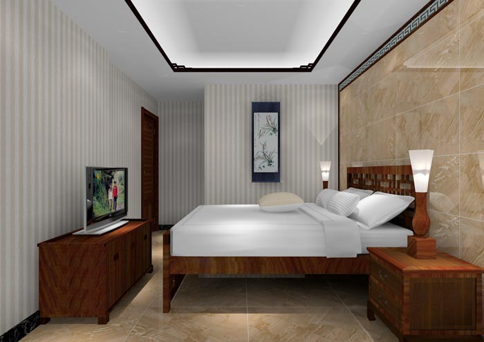 1xBET家装：：佛山狮山上林苑90㎡中式气概装修鉴赏