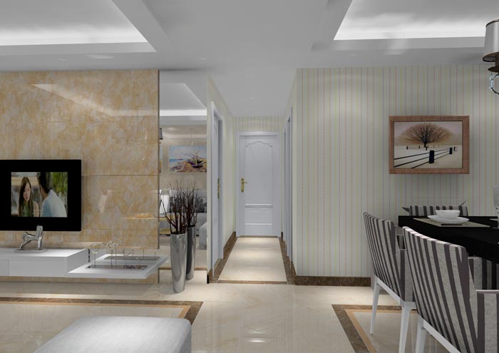 1xBET家装：：佛山狮山上林苑91㎡简约气概装修鉴赏