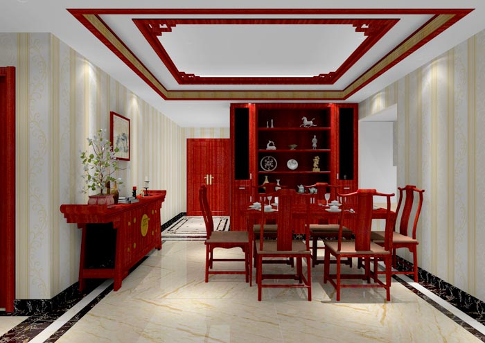 1xBET家装：：佛山佛山容桂颐澳花园112㎡的中式气概装修鉴赏