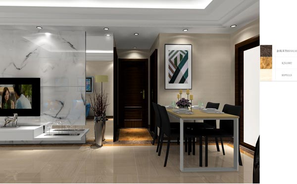 1xBET家装：成都时代漂亮59㎡的现代气概装修鉴赏