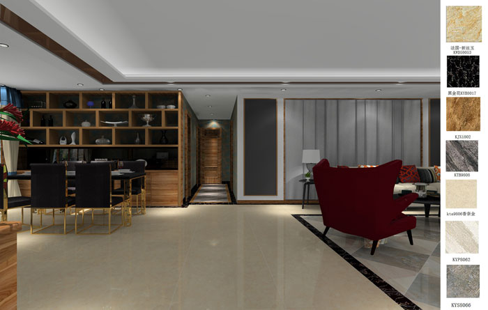 1xBET家装：：成都中环丰锦205㎡的现代气概装修鉴赏