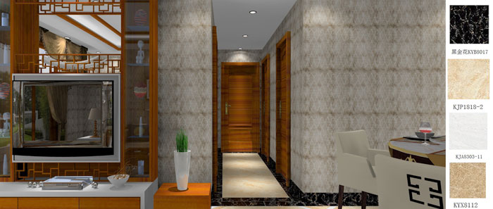 1xBET家装：：成都中环丰锦98㎡的中式气概装修鉴赏