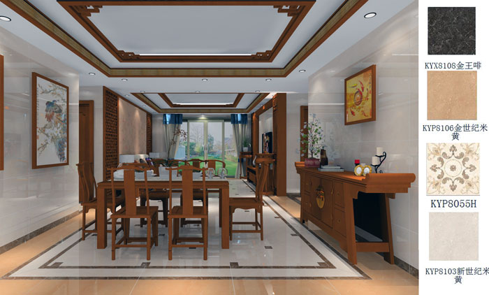 1xBET家装：：：佛山禅城怡翠晋盛花园132㎡的中式气概装修鉴赏