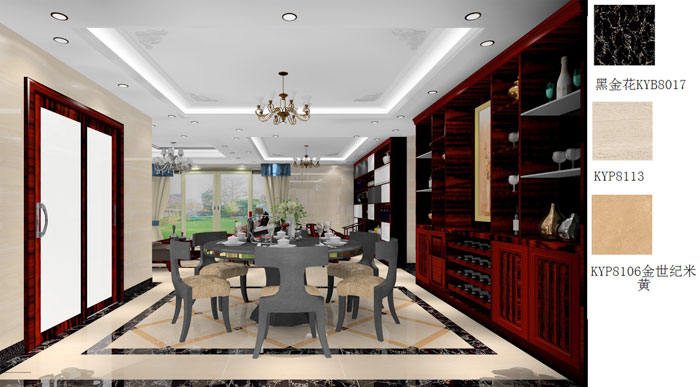 1xBET家装：佛山禅城怡翠晋盛花园196㎡的欧式气概装修鉴赏