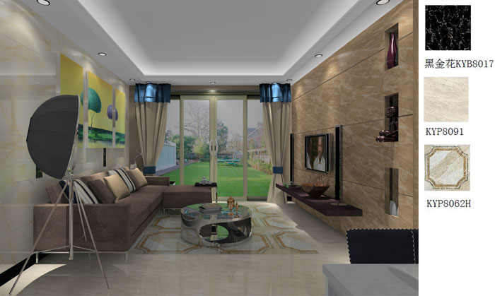 1xBET家装：：佛山禅城怡翠晋盛花园91㎡的现代气概装修鉴赏