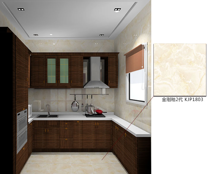 佛山美的花湾城装修案例厨房效果图
