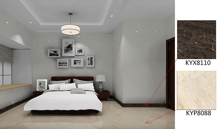 佛山美的花湾城装修案例卧室效果图