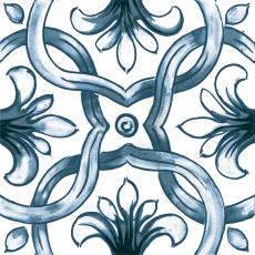 AF20024H-1盘长卷草-花青